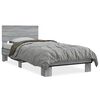 vidaXL S&auml;ngynrunko harmaa Sonoma 75x190 cm tekninen puu ja metalli