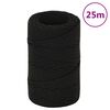 vidaXL Ty&ouml;k&ouml;ysi musta 2 mm 25 m polyesteri