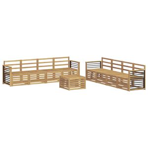vidaXL Sohvasarjat 9 pcs valkoinen Polyesteri