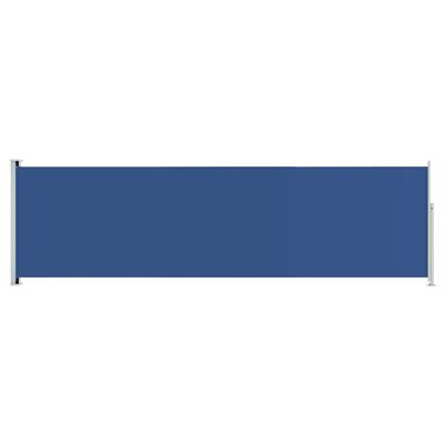 vidaXL Sisäänvedettävä terassin sivumarkiisi 180x600 cm sininen