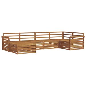 vidaXL Ulkosohvakokoelma 6 pcs Luonnollinen Tihe&auml; akasiapuu