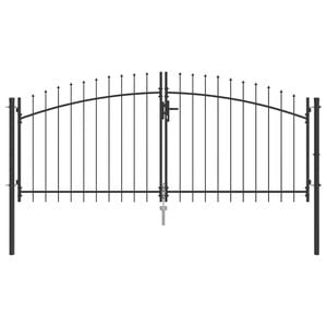 vidaXL Kaksiosainen portti WOERDEN 299,5 x 149,5 cm Ter&auml;s Lukittava