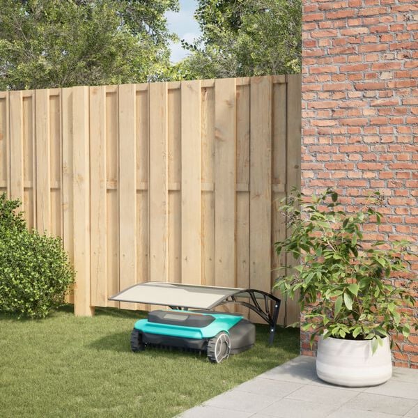 vidaXL Robottiruohonleikkurin autotalli musta 80x101x46 cm