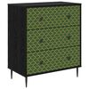 vidaXL Laukkaava GELEEN Smaragdi geometrinen printti 66 x 36,5 x 76 cm