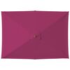 vidaXL Aurinkovarjo puurunko 150x200 cm viininpunainen