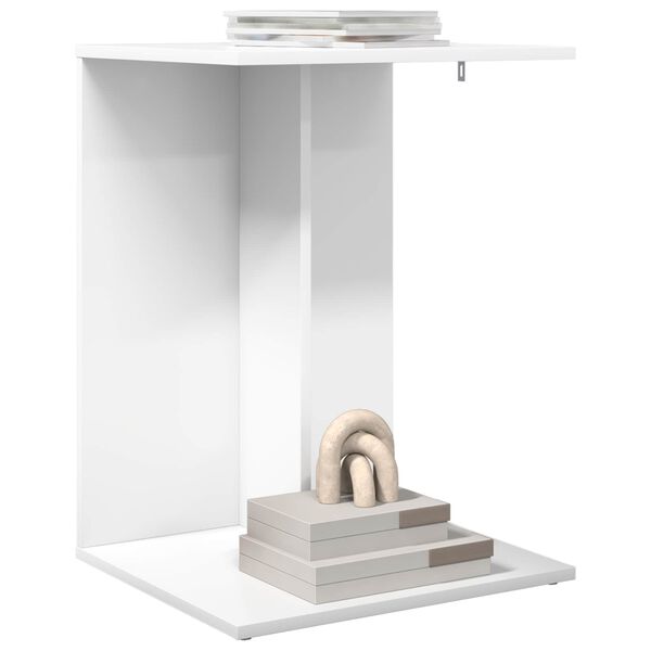 vidaXL Sivup&ouml;yt&auml; Valkoinen 45 x 40 x 62,5 cm Tekninen puu