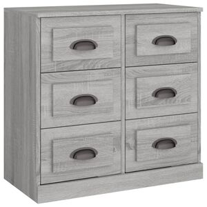 vidaXL Senkki harmaa Sonoma 70x35,5x67,5 cm tekninen puu