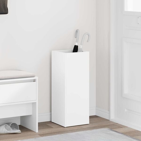 vidaXL Aurinkovarjojalusta Valkoinen 25 x 24,5 x 64 cm Tekninen puu