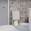 vidaXL Pakettipostilaatikko Hopea 44 x 22 x 82 cm Ruostumaton ter&auml;s