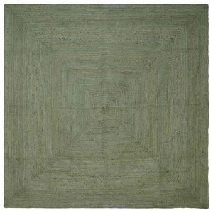 vidaXL Alue Matto Oliivinvihre&auml; 200 x 200 cm Juutti