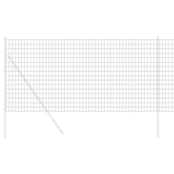 vidaXL Euroaita Harmaa 1 x 25 m PVC-pintainen rauta