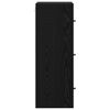 vidaXL Sein&auml;kaappi Musta tammi. 35 x 37 x 102 cm Tekninen puu