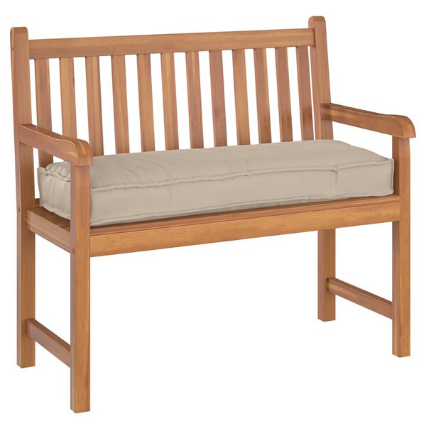 vidaXL Kuormalavatyyny penkille Harmaanruskea 110 x 40 x 8 cm