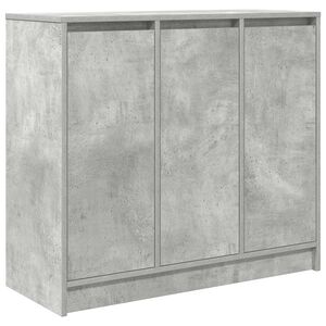 vidaXL Senkki betoninharmaa 85x34x76 cm tekninen puu
