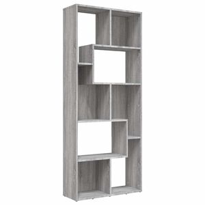 vidaXL Kirjahylly harmaa Sonoma 67x24x161 cm tekninen puu