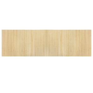 vidaXL Matto suorakaide vaalea luonnollinen 60x200 cm bambu