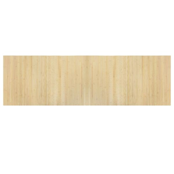 vidaXL Matto suorakaide vaalea luonnollinen 60x200 cm bambu