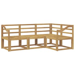 vidaXL Ulkosohvakokoelma 4 pcs valkoinen 185,5 x 126,5 x 73 cm