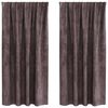 vidaXL Samettiverhot 2 kpl Ruskea 175 x 140 cm Sametti