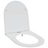 vidaXL WC-istuin valkoinen 47 x 36 x 3,4 cm Duroplast