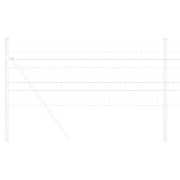 vidaXL Euroaita 0,4 x 25 m PVC-pintainen rauta