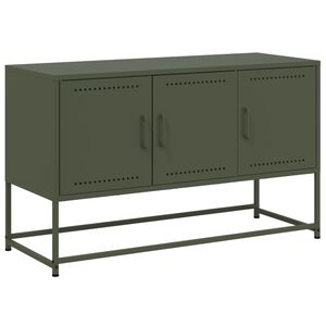 vidaXL TV-taso oliivinvihre&auml; 100,5x39x60,5 cm ter&auml;s