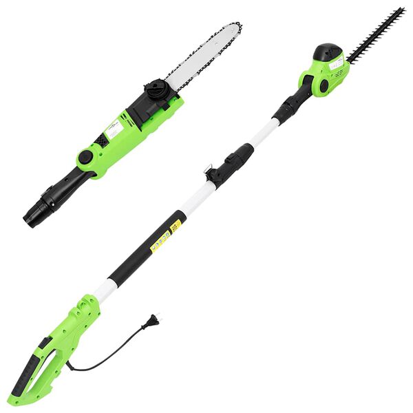 vidaXL 2-in-1 Teleskooppivartinen moottorisaha/pensastrimmeri 25/41 cm