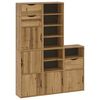 vidaXL Sivukaapit 5 kpl ODDA, 40x24x79 cm massiivipuu m&auml;nty