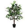 vidaXL Tekokuidusta valmistettu viikunapuu Vihre&auml; 90 x 16 x 110 cm
