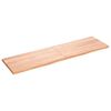 vidaXL Kylpyhuoneen ty&ouml;taso v.ruskea 180x50x(2-4)cm k&auml;sitelty t&auml;yspuu