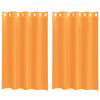 vidaXL Voileeverhot l&auml;piviennill&auml; 2 kpl oranssi 140x175 cm