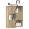 vidaXL Kirjahylly Sonoma Oak 60x24x76,5 cm Engineered Wood