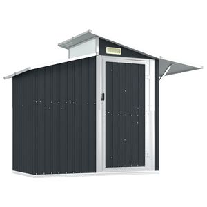 vidaXL Puutarhavaja antrasiitti 270x130x208,5 cm galvanoitu ter&auml;s