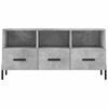 vidaXL TV-taso betoninharmaa 102x36x50 cm tekninen puu