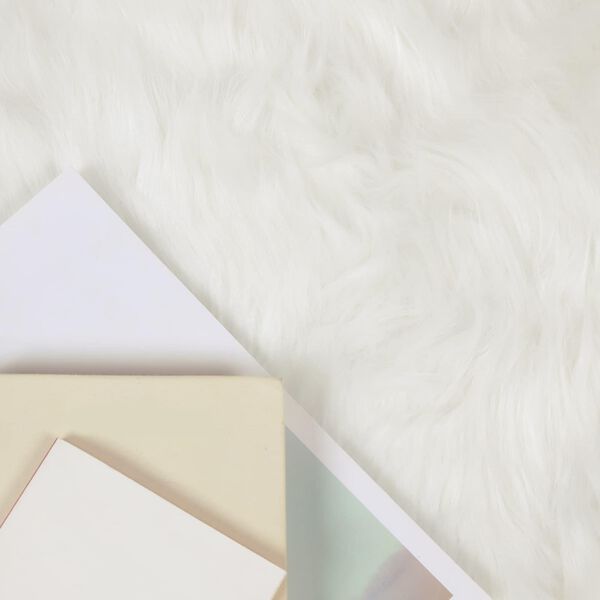 vidaXL Keinotekoista Lammasnahkaa Matto Tafalla Valkoinen 80 x 250 cm