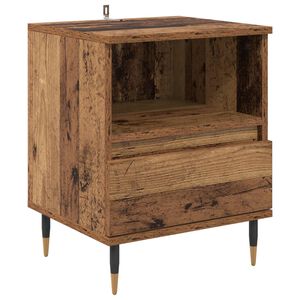 vidaXL Y&ouml;p&ouml;yt&auml;kaappi Vanha puu 40 x 35 x 50 cm Tekninen puu