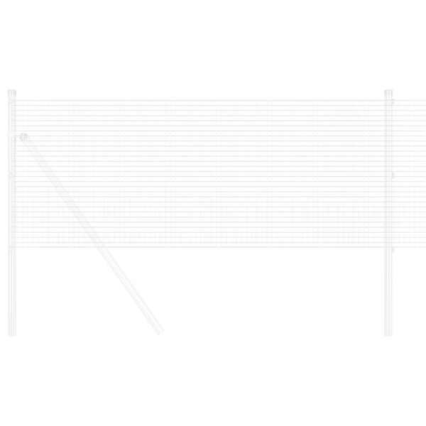 vidaXL Hitsattu lankaa Hopea 1.5 x 50 m