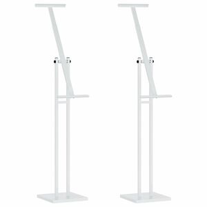 vidaXL Messun&auml;yt&ouml;t 2 kpl Valkoinen 26,5 x 26,5 x 150 cm Ter&auml;s