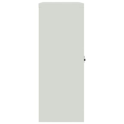 vidaXL Arkistokaappi vaalean- ja tummanharmaa 90x40x105 cm teräs
