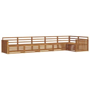vidaXL Ulkosohvakokoelma 6 pcs Luonnollinen Tihe&auml; akasiapuu