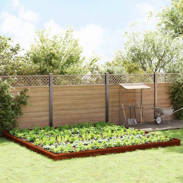 vidaXL Etana-aidat 20 pcs Ruosteinen Kulunut Ter&auml;s