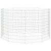 vidaXL El&auml;inh&auml;kki Free Range 10-paneelia 54x100 cm galvanoitu rauta