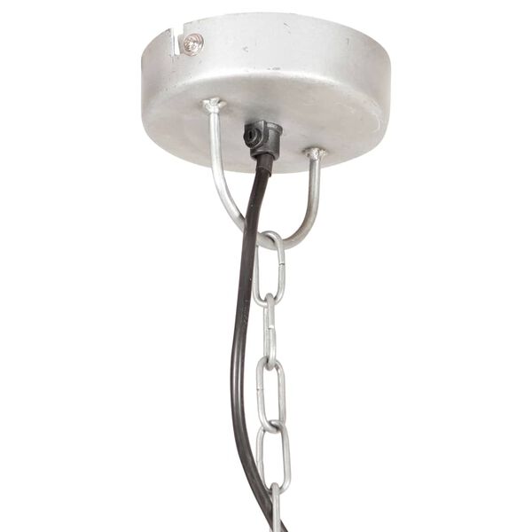 vidaXL Teollistyylinen riippuvalaisin 25 W hopea py&ouml;re&auml; 31 cm E27