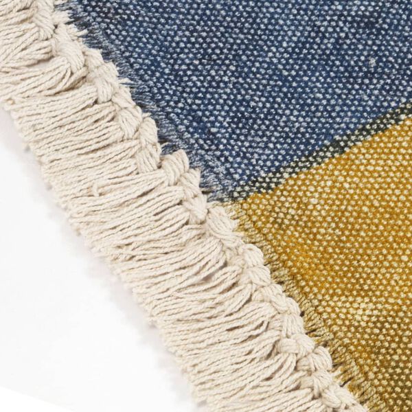 vidaXL K&auml;sinkudottu Kelim matto puuvilla 120x180 cm moniv&auml;rinen