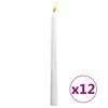 vidaXL Liekitt&ouml;m&auml;t LED kruunukynttil&auml;t 12 kpl l&auml;mmin valkoinen