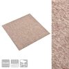 vidaXL Matto 20 pcs Beige 50 x 50 cm 100% polypropeeni