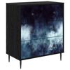 vidaXL Laukkaava RAALTE Sininen marmori kuvio 66 x 36,5 x 76 cm