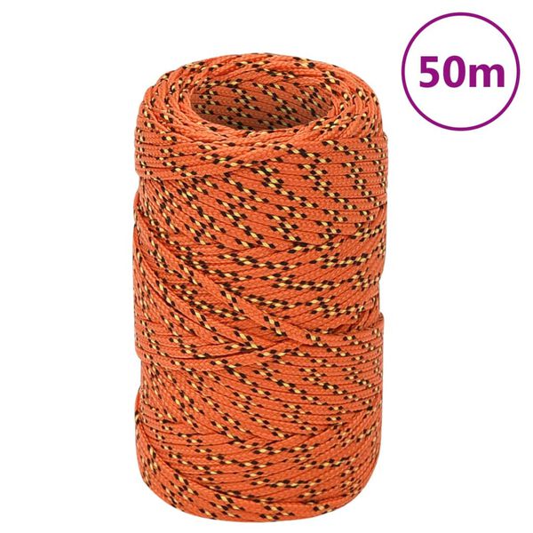 vidaXL Venek&ouml;ysi oranssi 2 mm 50 m polypropeeni