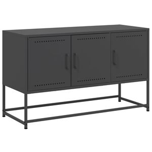 vidaXL TV-taso musta 100,5x39x60,5 cm ter&auml;s