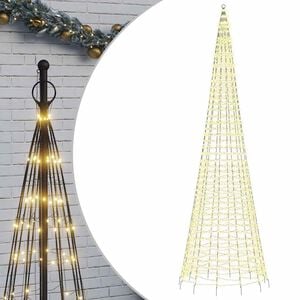 vidaXL LED joulukuusi 1534 l&auml;mmin valk. LED-valoa 500 cm